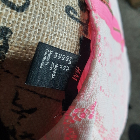 Women's H&M BoHo Pink Dress XS - Picture 4 of 4